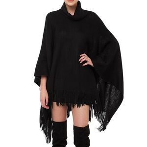 Akira black poncho
